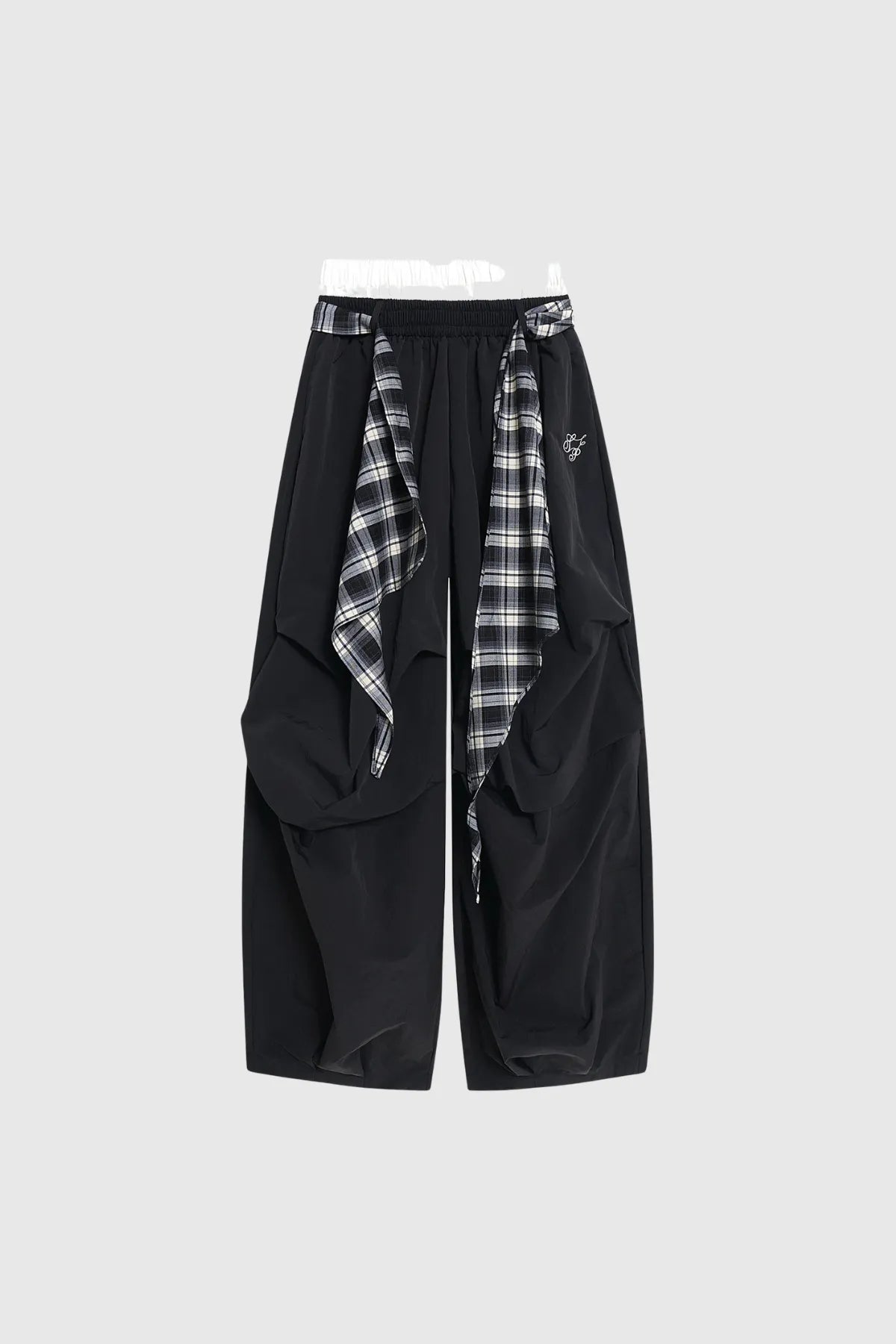Hamish Grid Wide Leg Pants