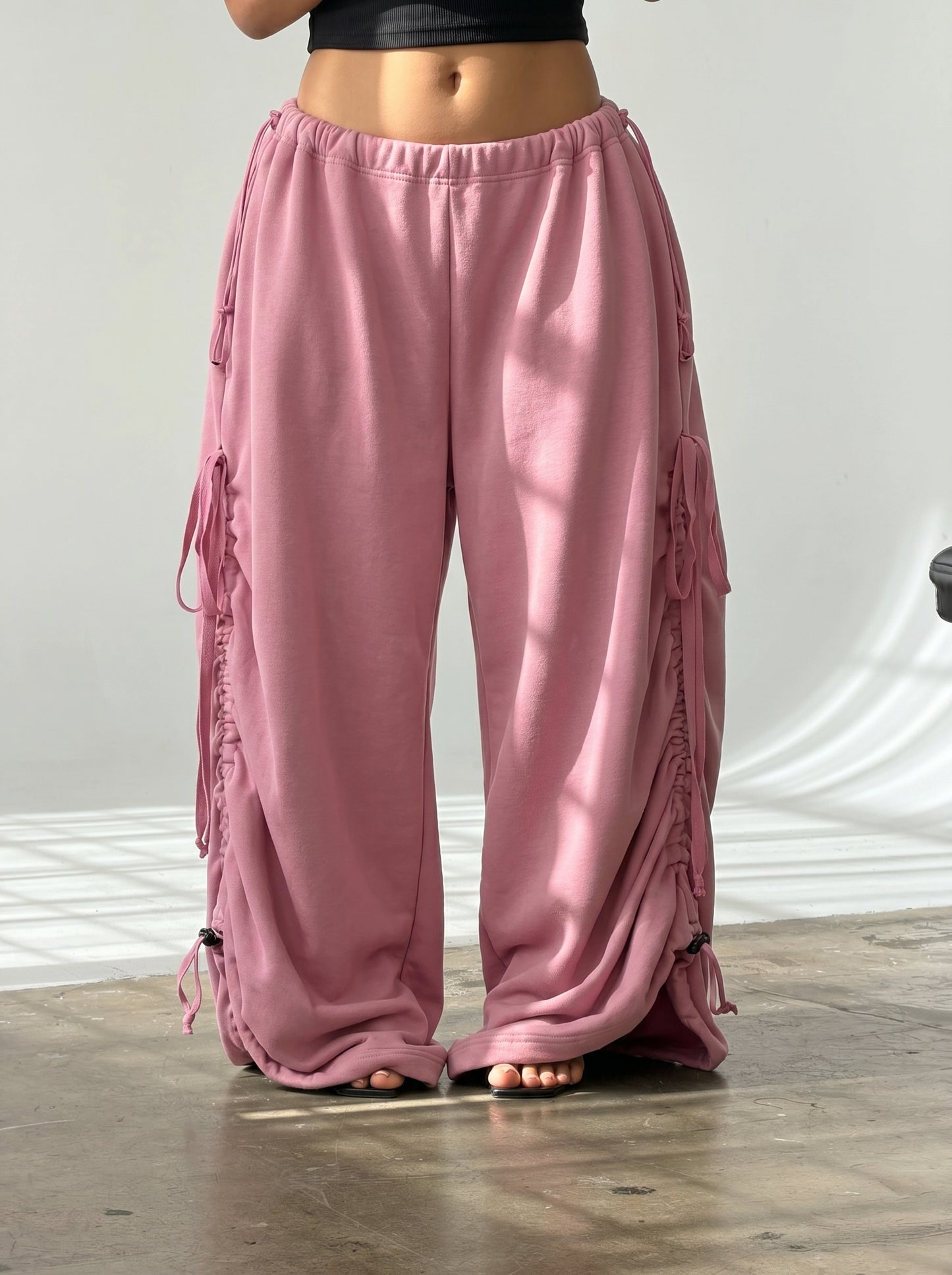 CHERRY PANS — One-Size Drape-Fit Parachute Pants
