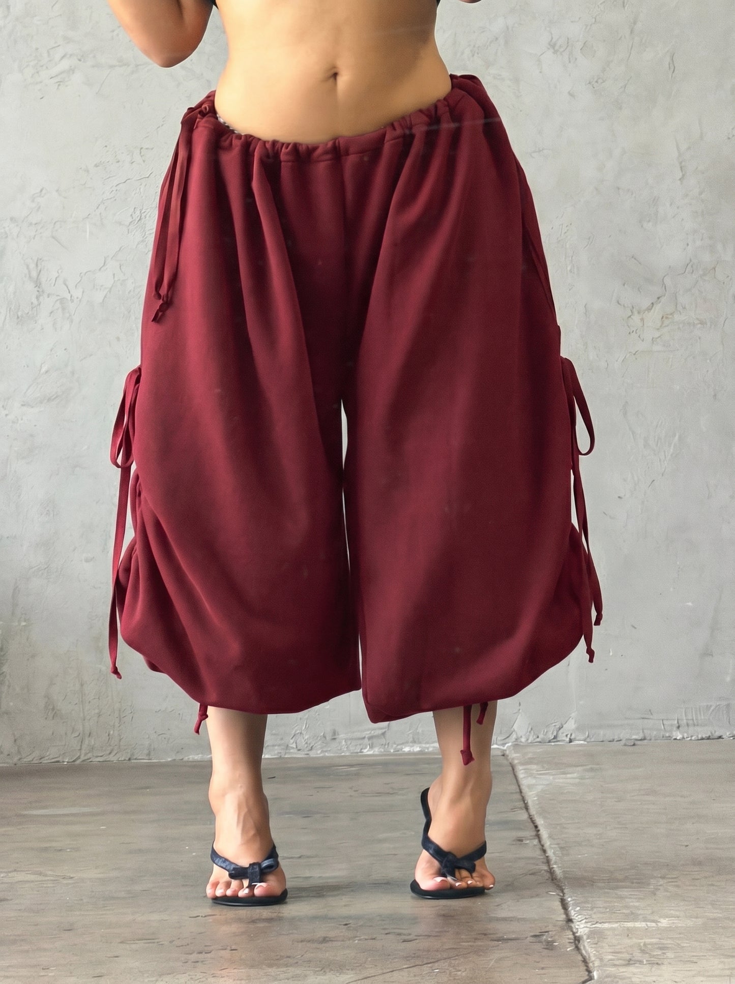 CHERRY PANS — One-Size Drape-Fit Parachute Pants