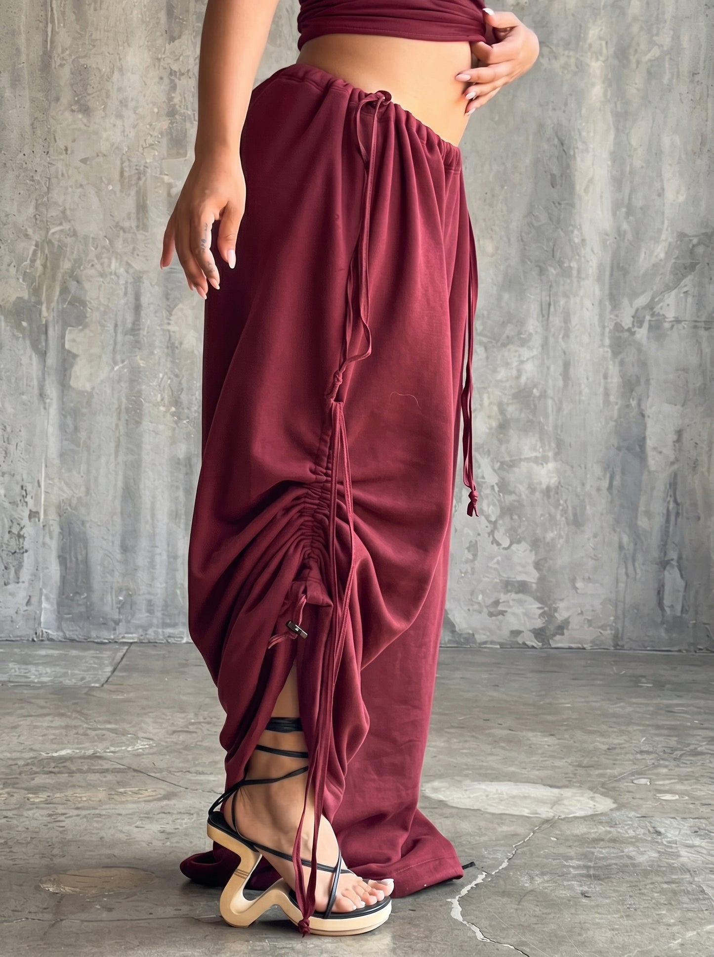 CHERRY PANS — One-Size Drape-Fit Parachute Pants