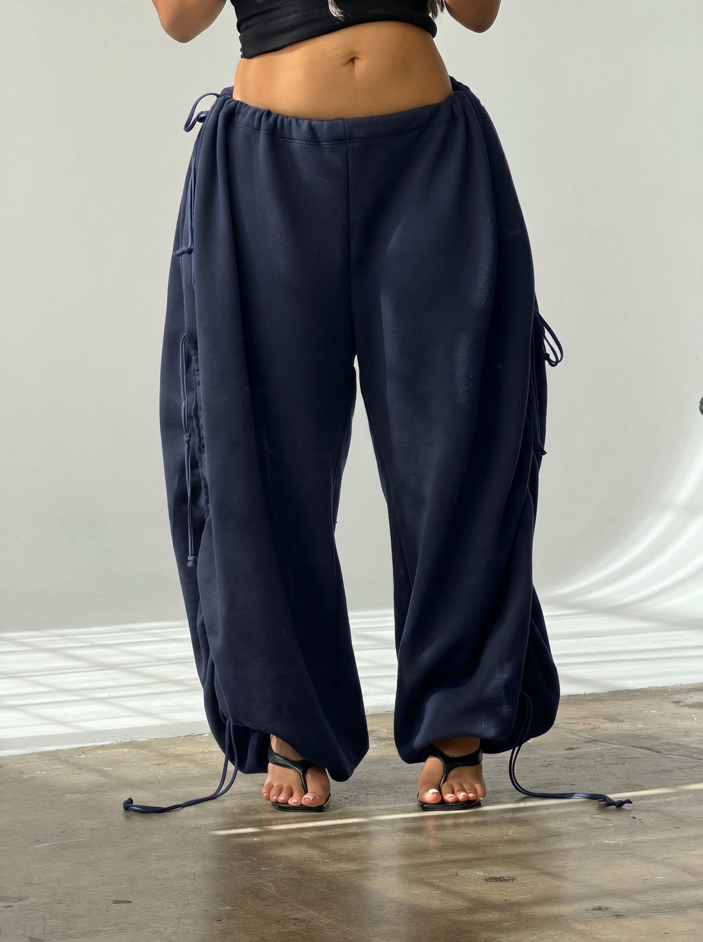 CHERRY PANS — One-Size Drape-Fit Parachute Pants