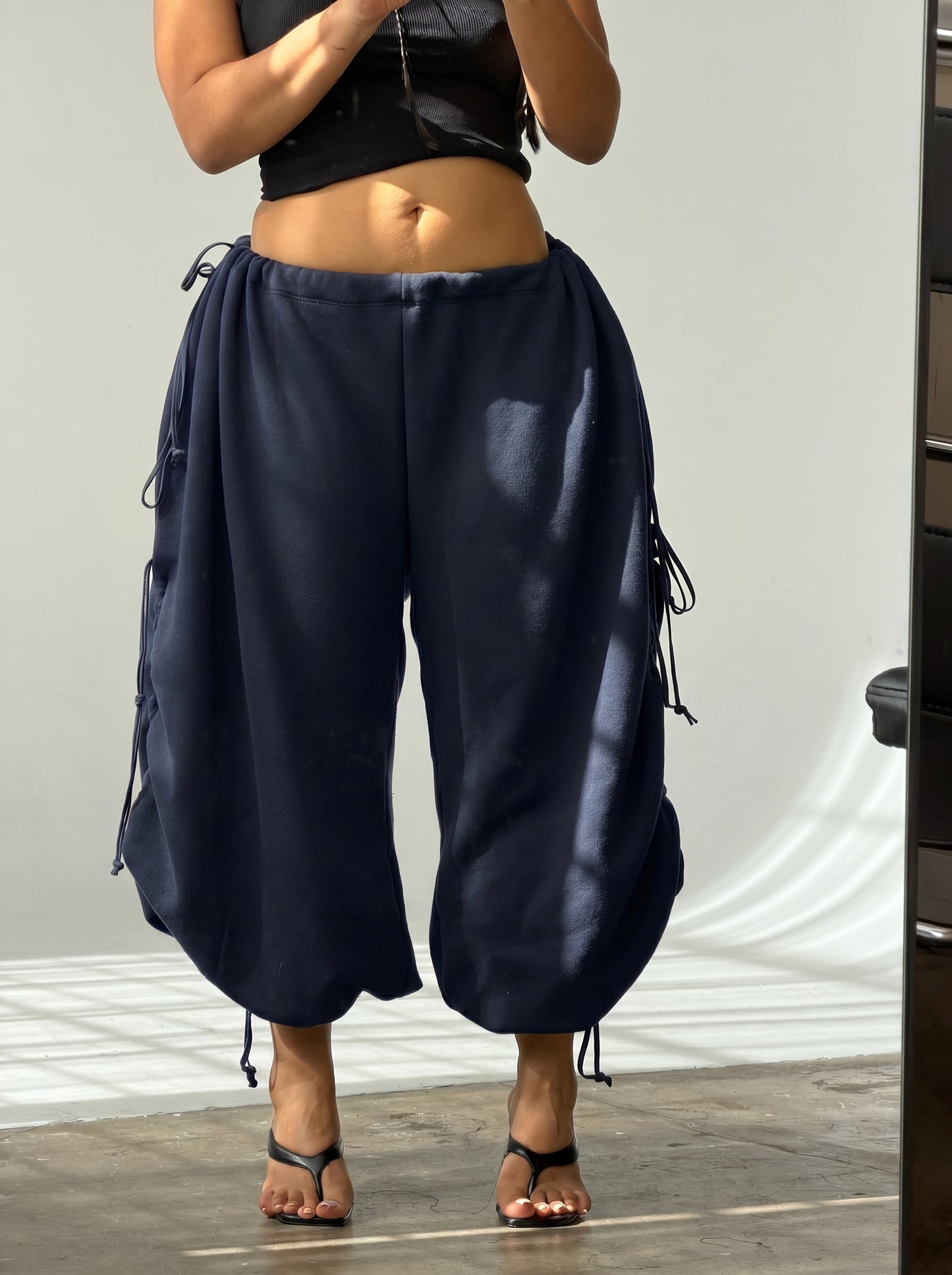 CHERRY PANS — One-Size Drape-Fit Parachute Pants