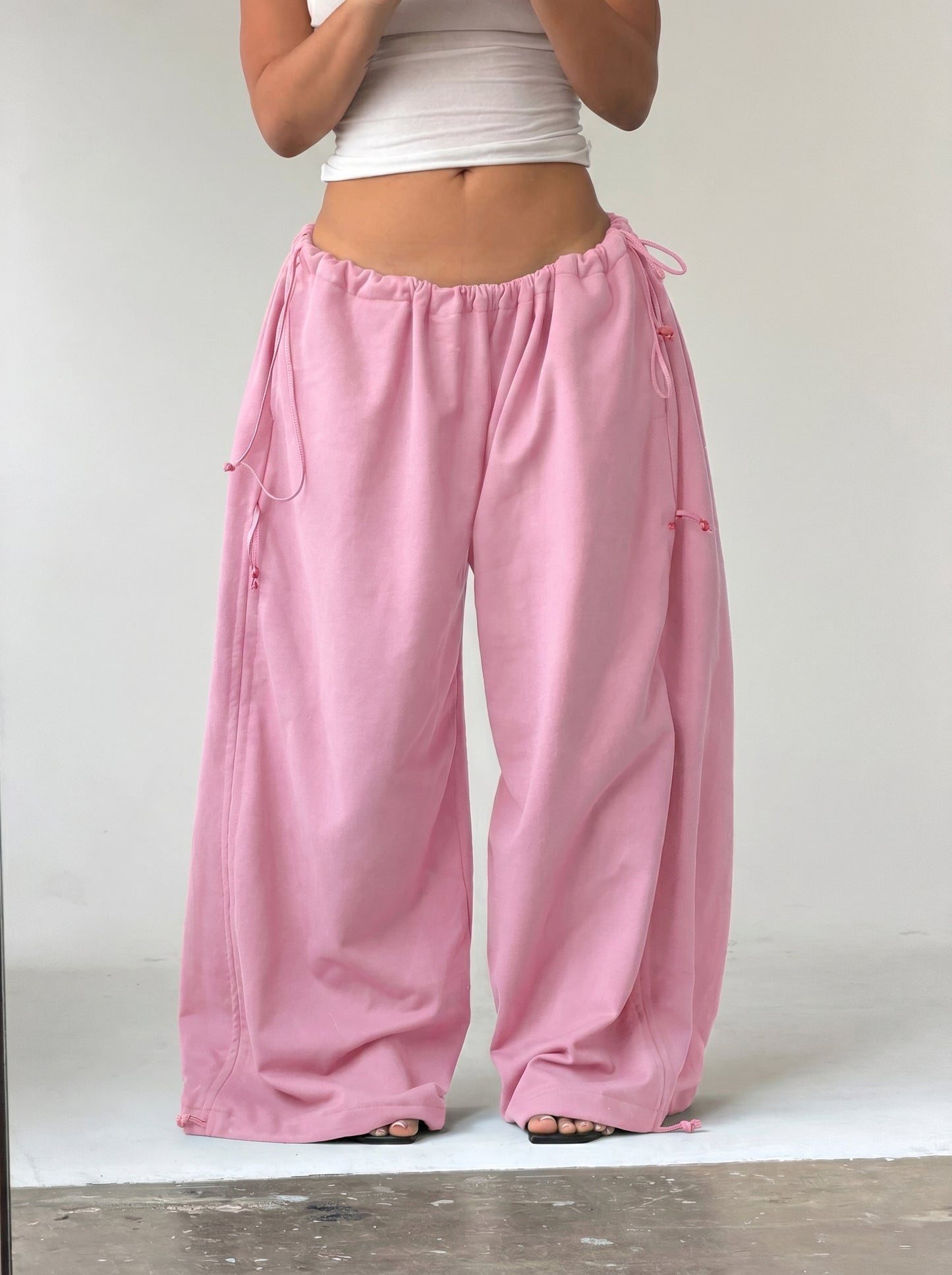 CHERRY PANS — One-Size Drape-Fit Parachute Pants