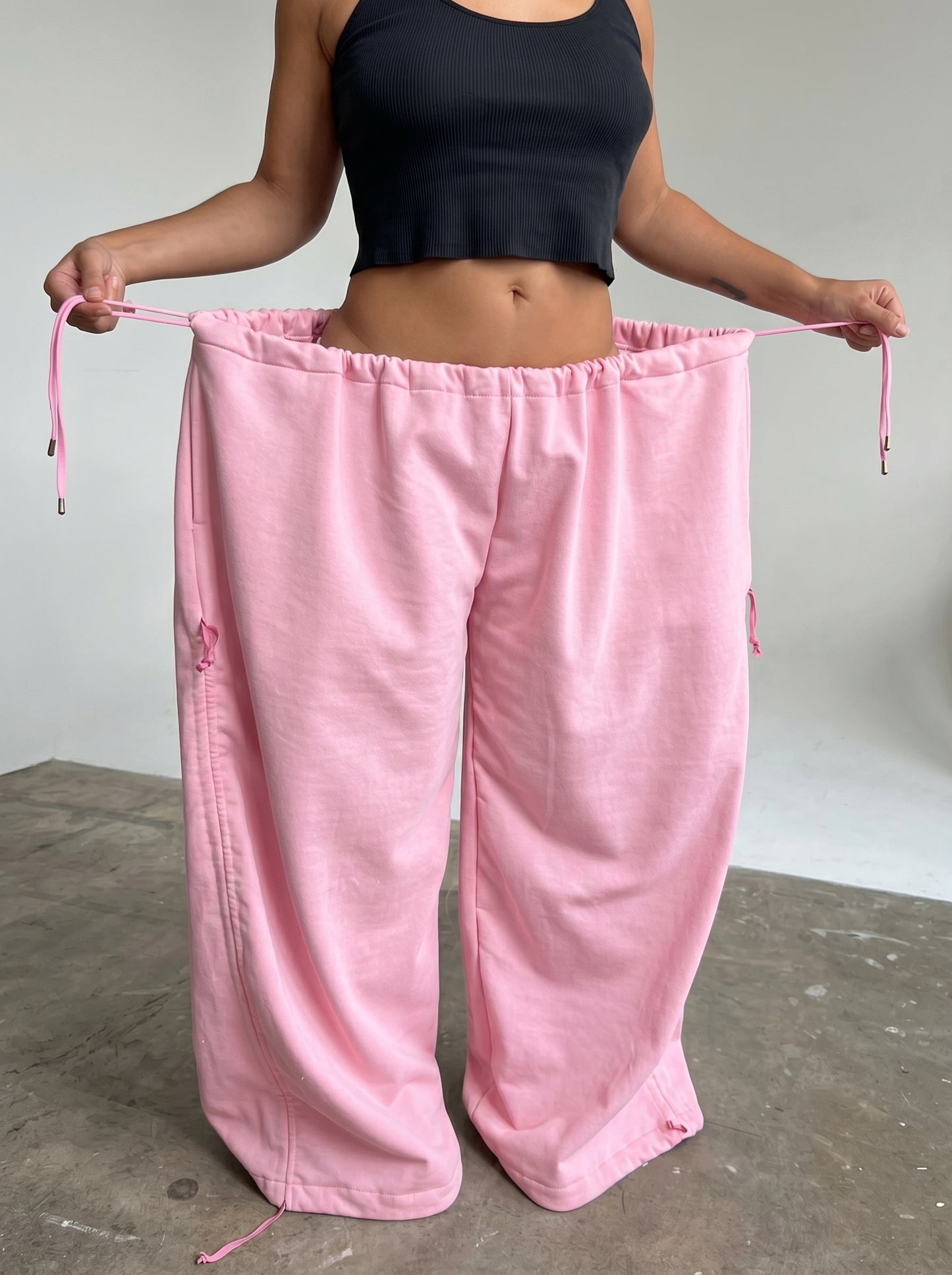 CHERRY PANS — One-Size Drape-Fit Parachute Pants
