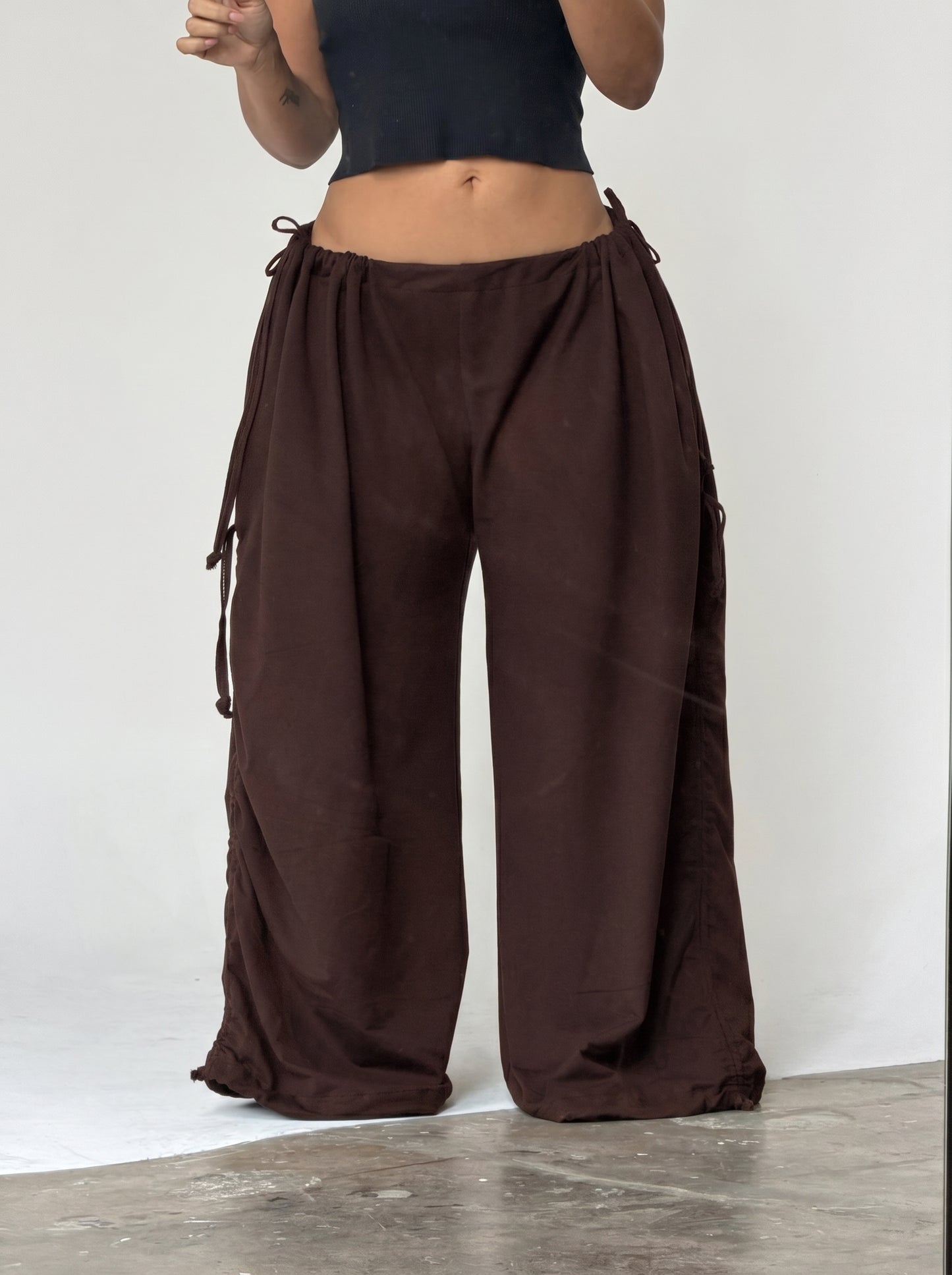 CHERRY PANS — One-Size Drape-Fit Parachute Pants