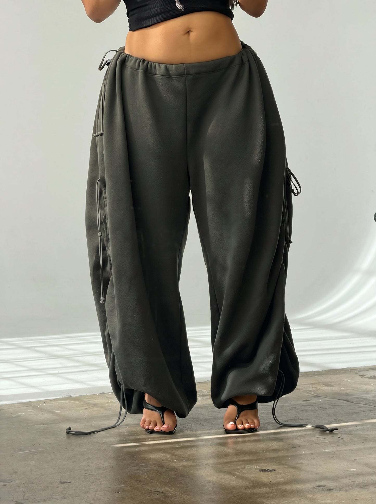 CHERRY PANS — One-Size Drape-Fit Parachute Pants