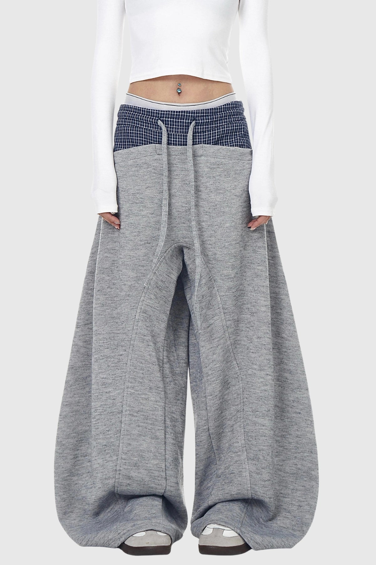 Emmaline Deconstruct Grid Pants