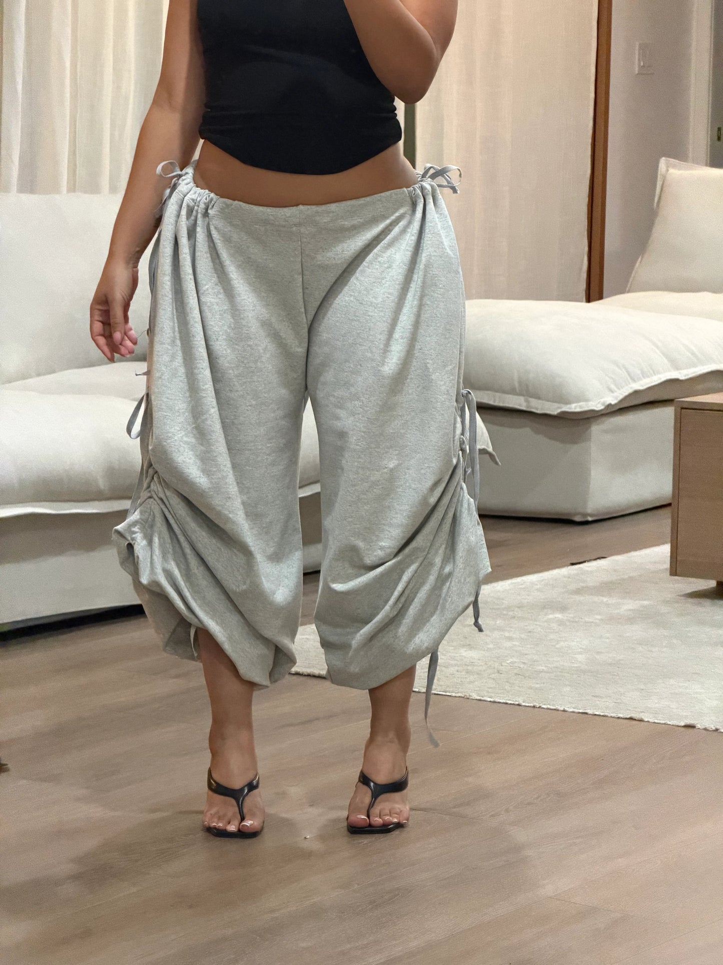 CHERRY PANS — One-Size Drape-Fit Parachute Pants