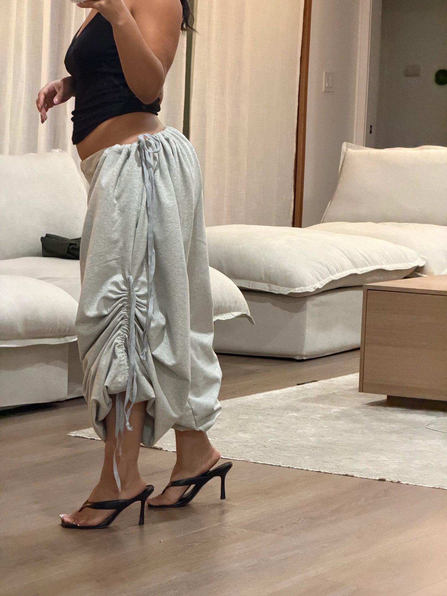 CHERRY PANS — One-Size Drape-Fit Parachute Pants