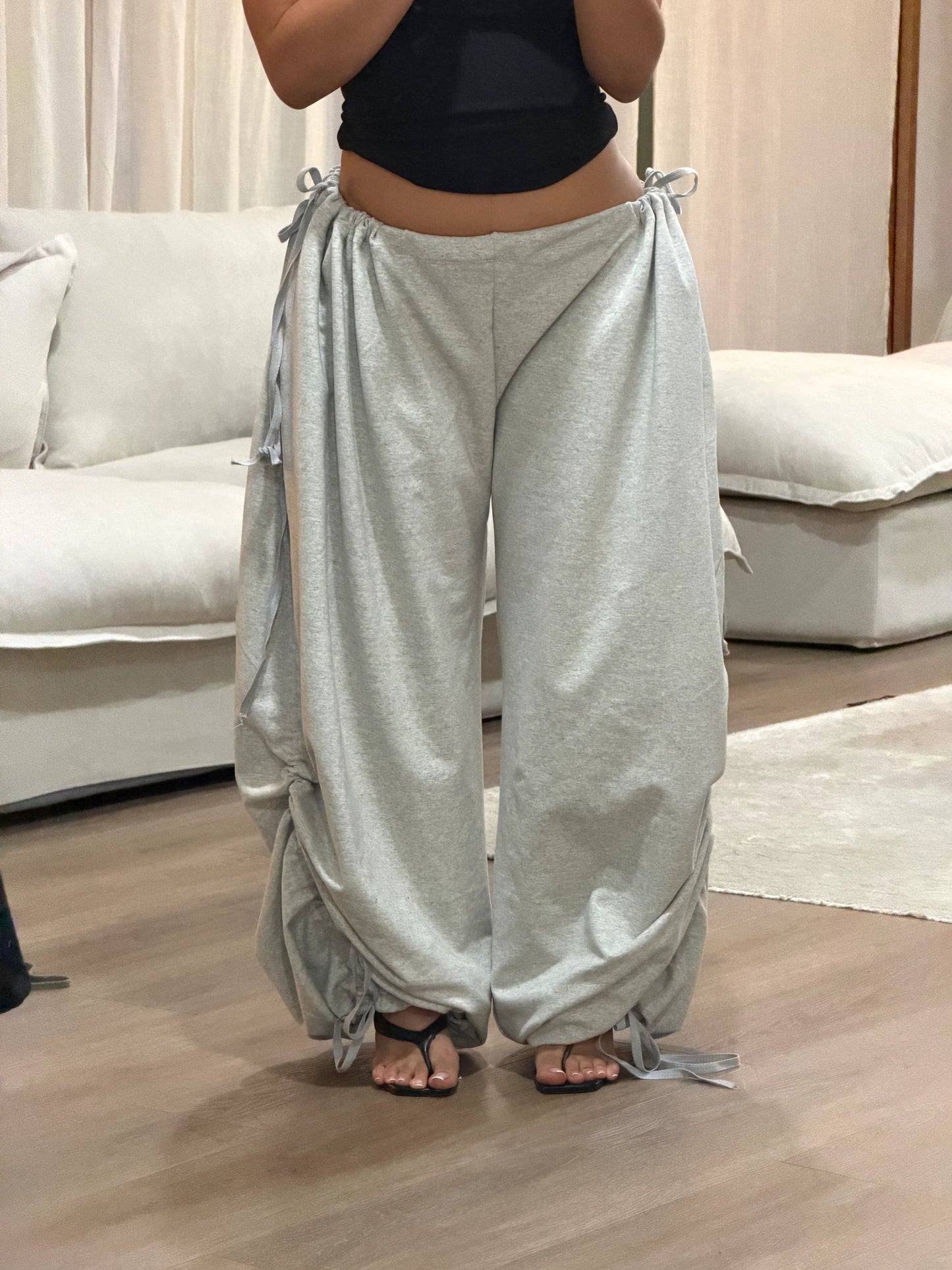 CHERRY PANS — One-Size Drape-Fit Parachute Pants