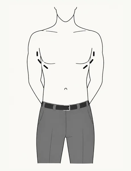 Medium torso, front view